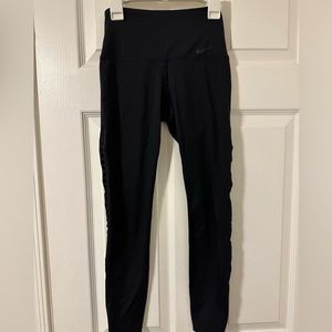 Nike black leggings, with slits on the side